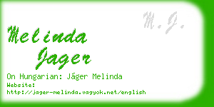 melinda jager business card